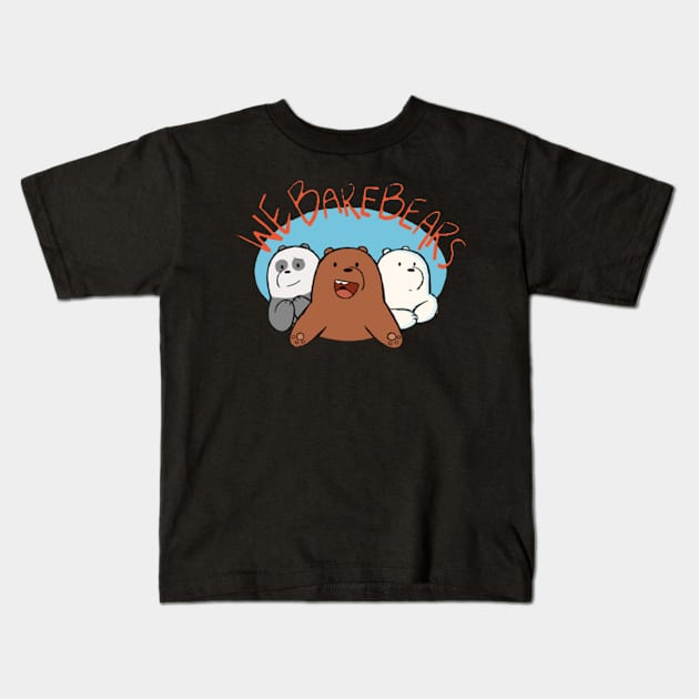 We Bare Bears Kids T-Shirt by positive_negativeart